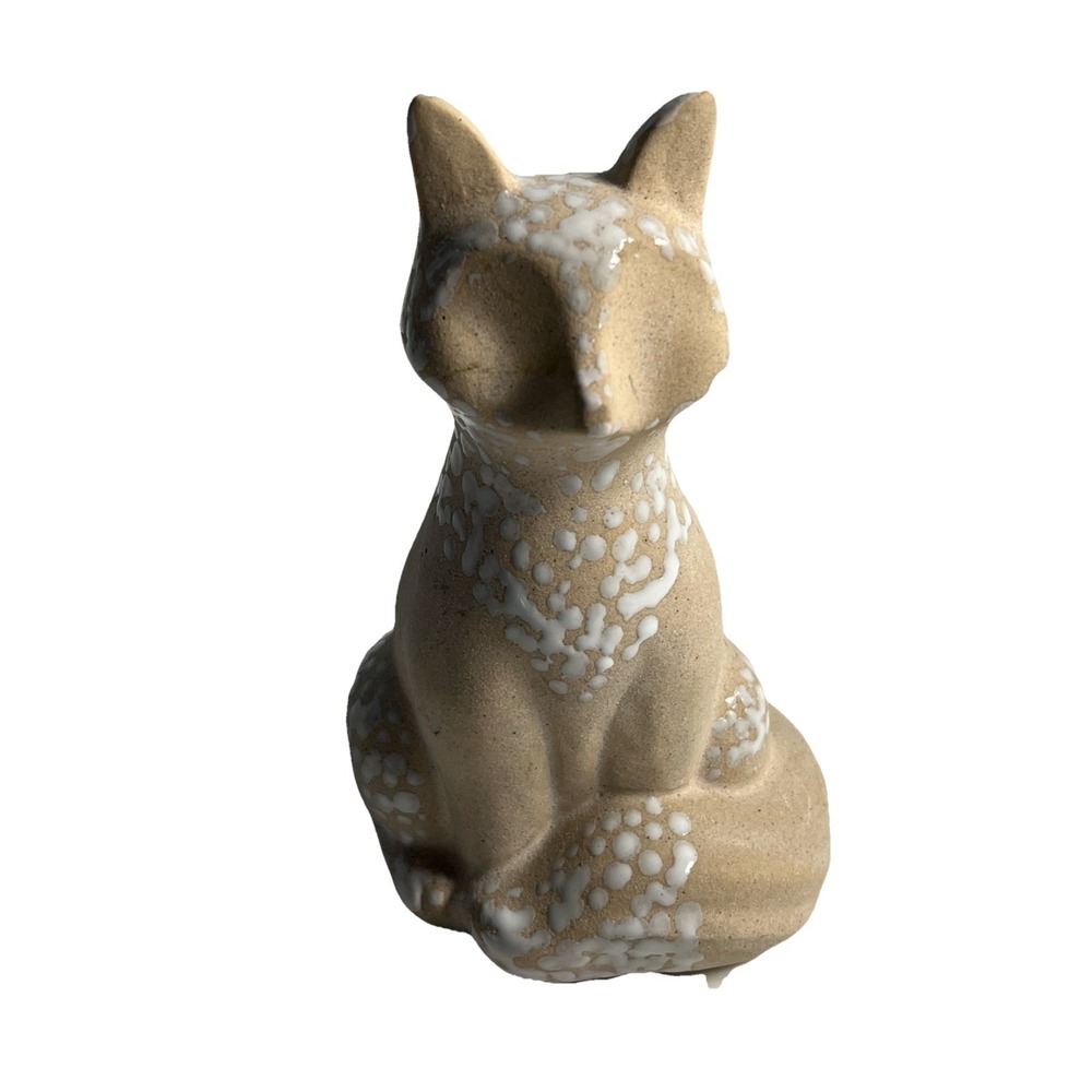 ANTHROPOLOGIE Woodland Bud Vase Fox Whimsical Stoneware